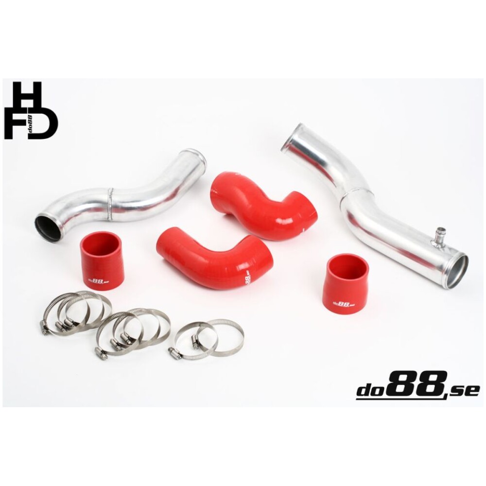 DO88 Kit tubi Volvo 7/940 Turbo Top Connection, tubi rossi, corpo farfallato standard