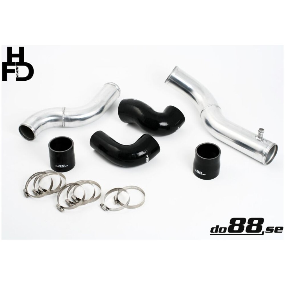 DO88 Kit tubi Volvo 7/940 Turbo Top Connection, tubi neri, corpo farfallato standard