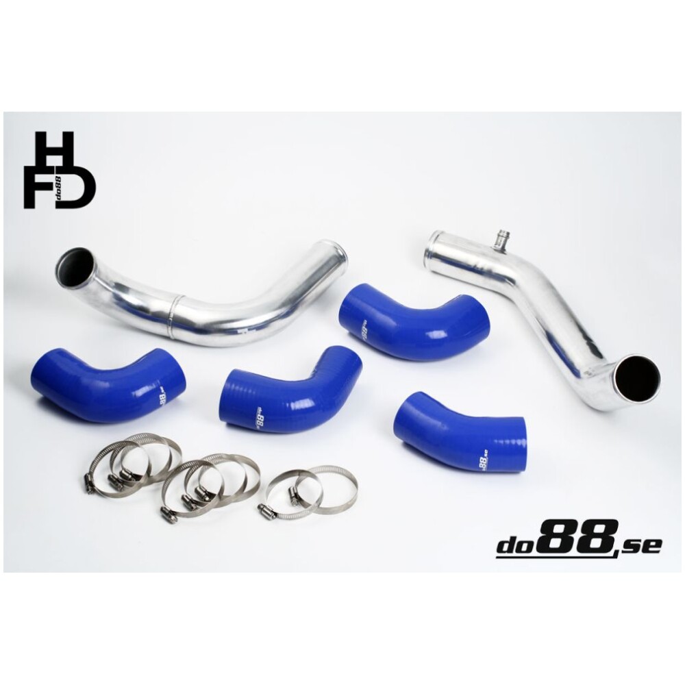 DO88 Kit tubi di collegamento centrale Volvo 7/940 Turbo, tubi flessibili blu, corpo farfallato standard