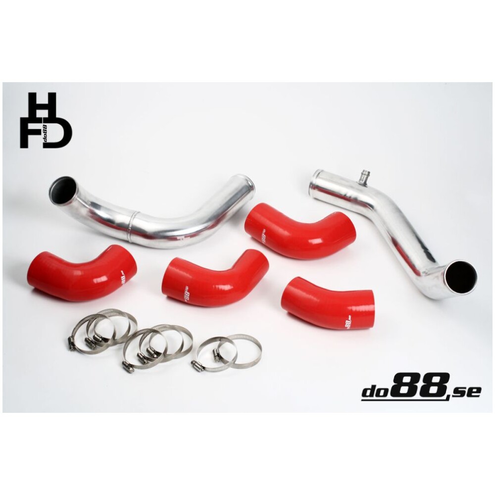 DO88 Kit tubi di collegamento centrale Volvo 7/940 Turbo, tubi rossi, corpo farfallato standard