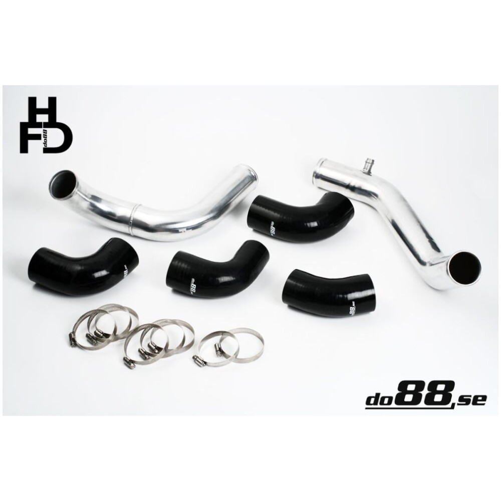 DO88 Volvo 7/940 Kit tubo di collegamento centrale del turbo, tubi neri, TB standard