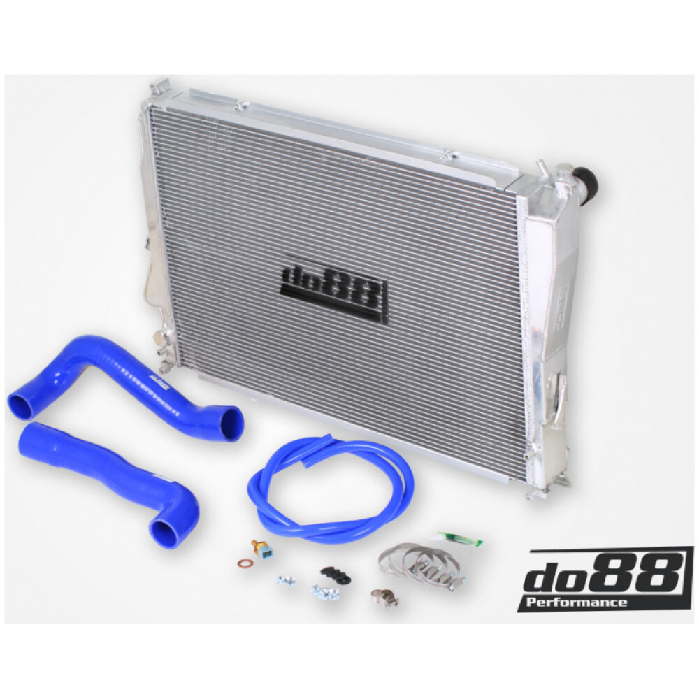 DO88 BMW M3 E46 Radiatore in alluminio, tubo blu