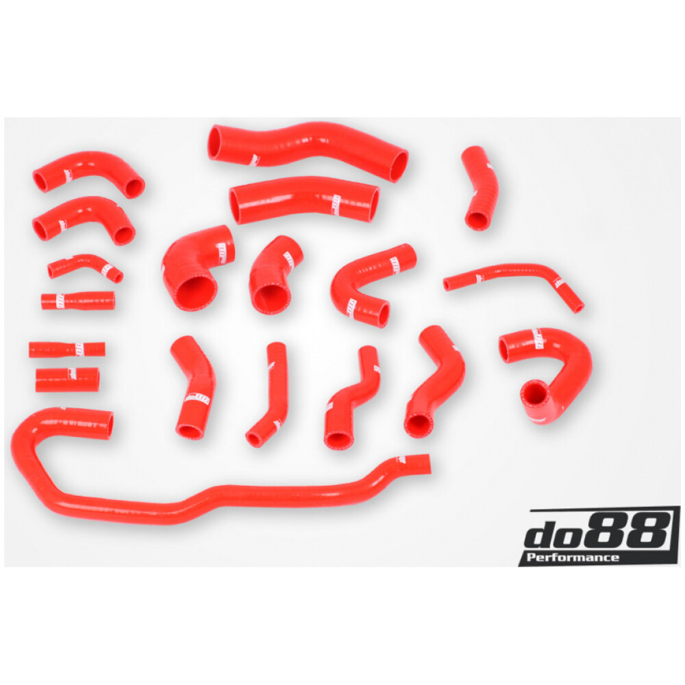 DO88 Audi RS6 C5 2002-2004 Tubi del liquido di raffreddamento Rosso