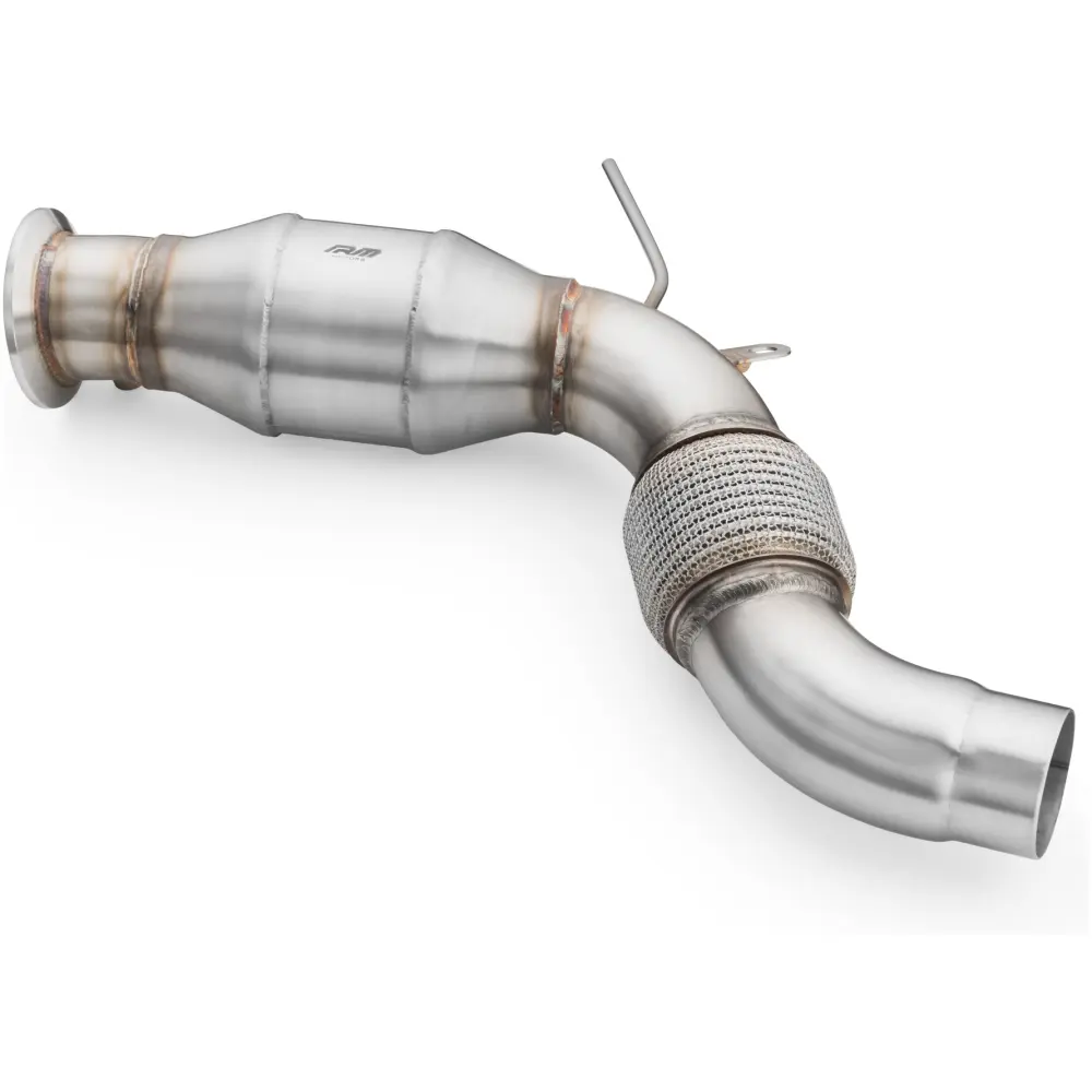 RM Motors Downpipe BMW E70 X5 30dx, 40dx N57, N57S con catalizzatore