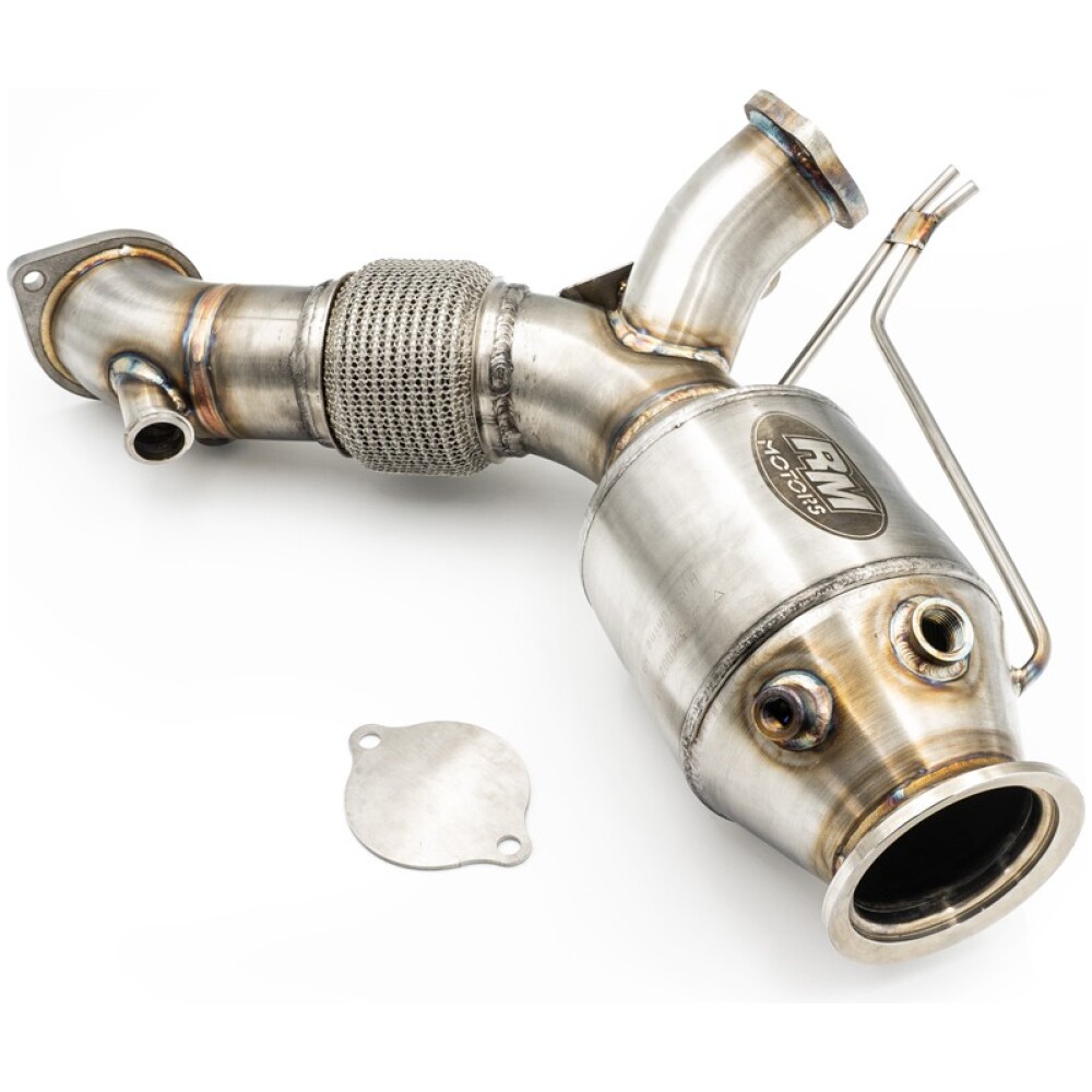 RM Motors Downpipe BMW G30 540d B57 + catalizzatore HJS 200 cpsi EURO 6