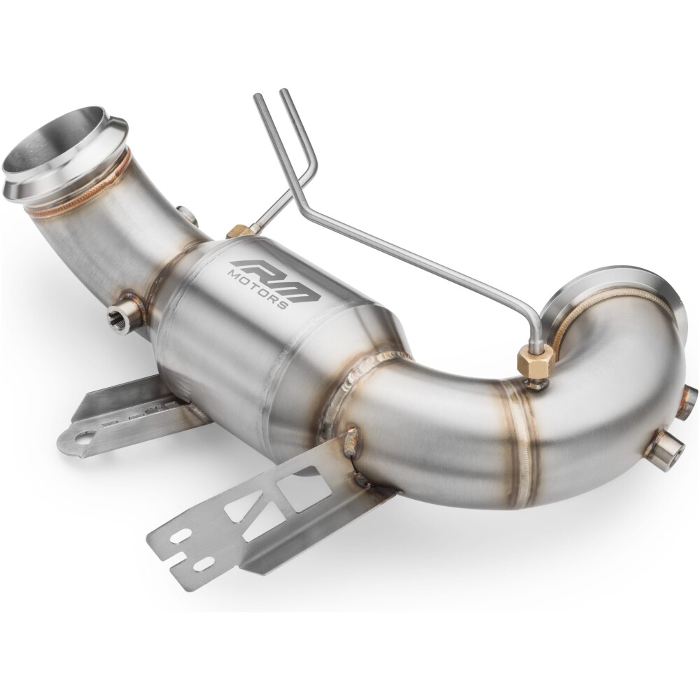 RM Motors Downpipe Mercedes AMG CLA 45 con catalizzatore