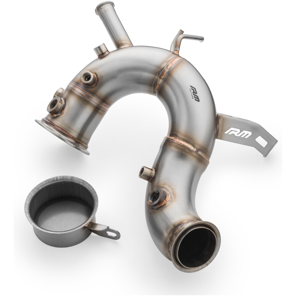 RM Motors Downpipe Volkswagen Golf VIII 2.0 TDI GTD + paratia calore