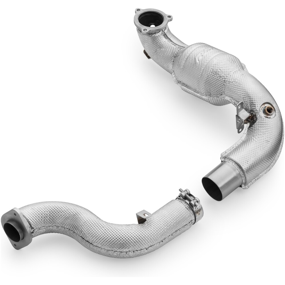 RM Motors Mercedes-AMG A35 GPF W177 4MATIC downpipe con paratia calore e catalizzatori