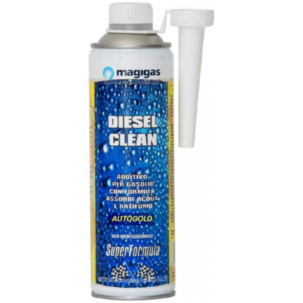 MAGIGAS - DIESEL CLEAN - Additivo diesel, pulisce ed elimina le tracce d'acqua nel diesel / Antifumo - Flacone da 500ml - Magigas 917