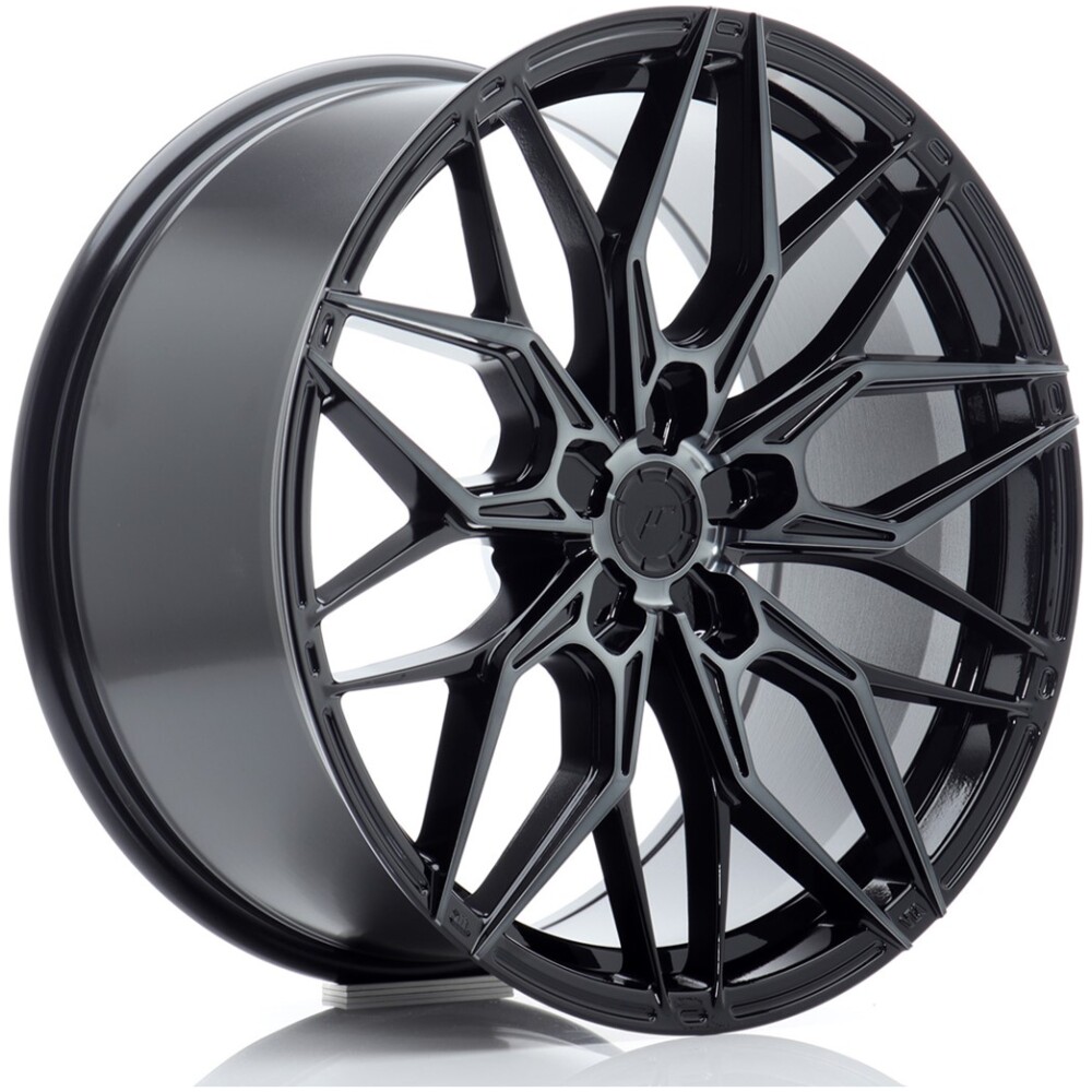 JR Wheels JR46 19x9 ET20-40 5H BLANK Black Machined w/ Tinted Face