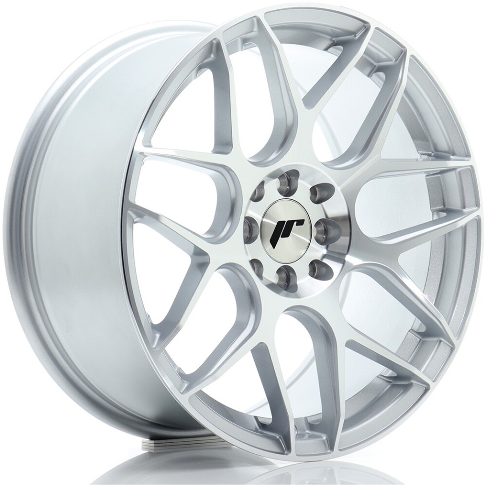 JR Wheels JR18 17x8 ET35 4x100/114 Silver Machined Face