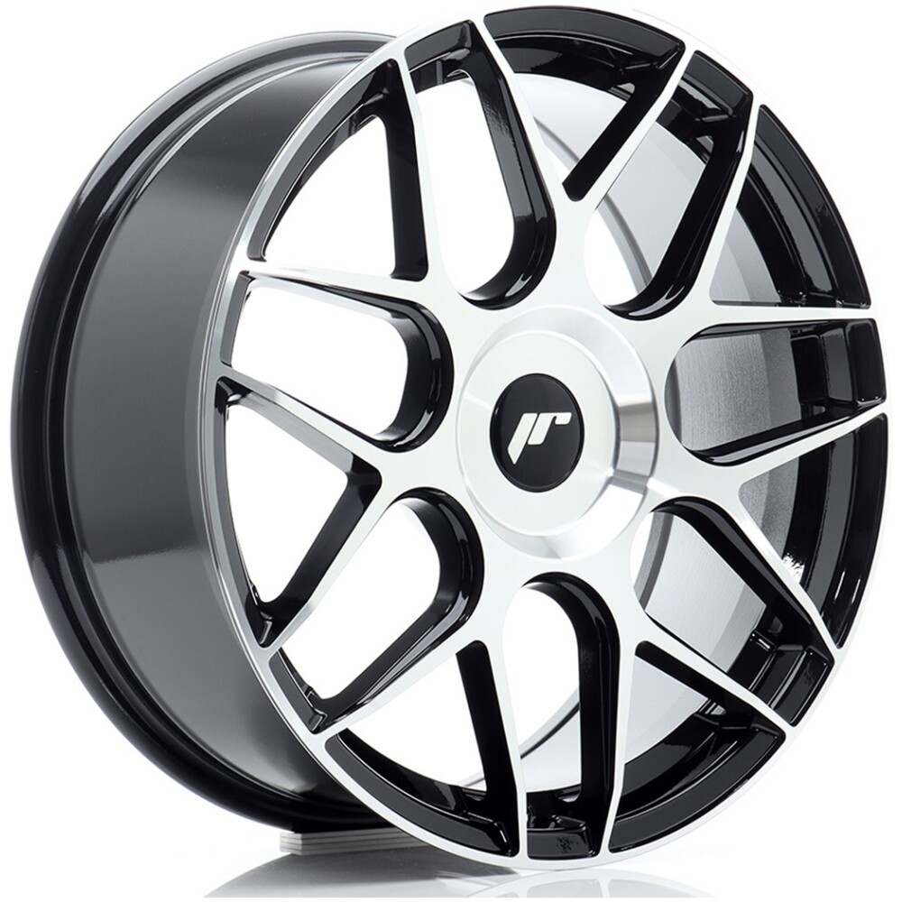 JR Wheels JR18 18x7,5 ET20-40 BLANK Black Machined Face