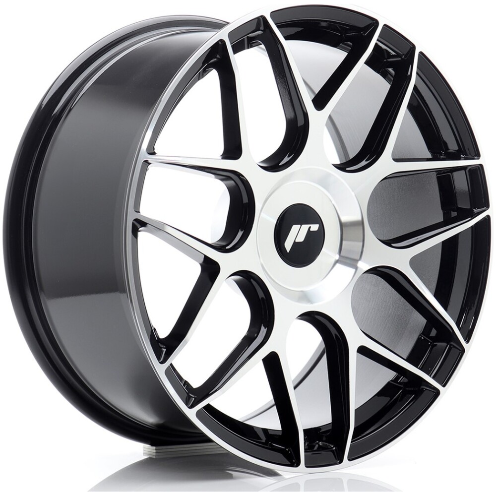 JR Wheels JR18 18x8,5 ET20-45 BLANK Black Machined Face