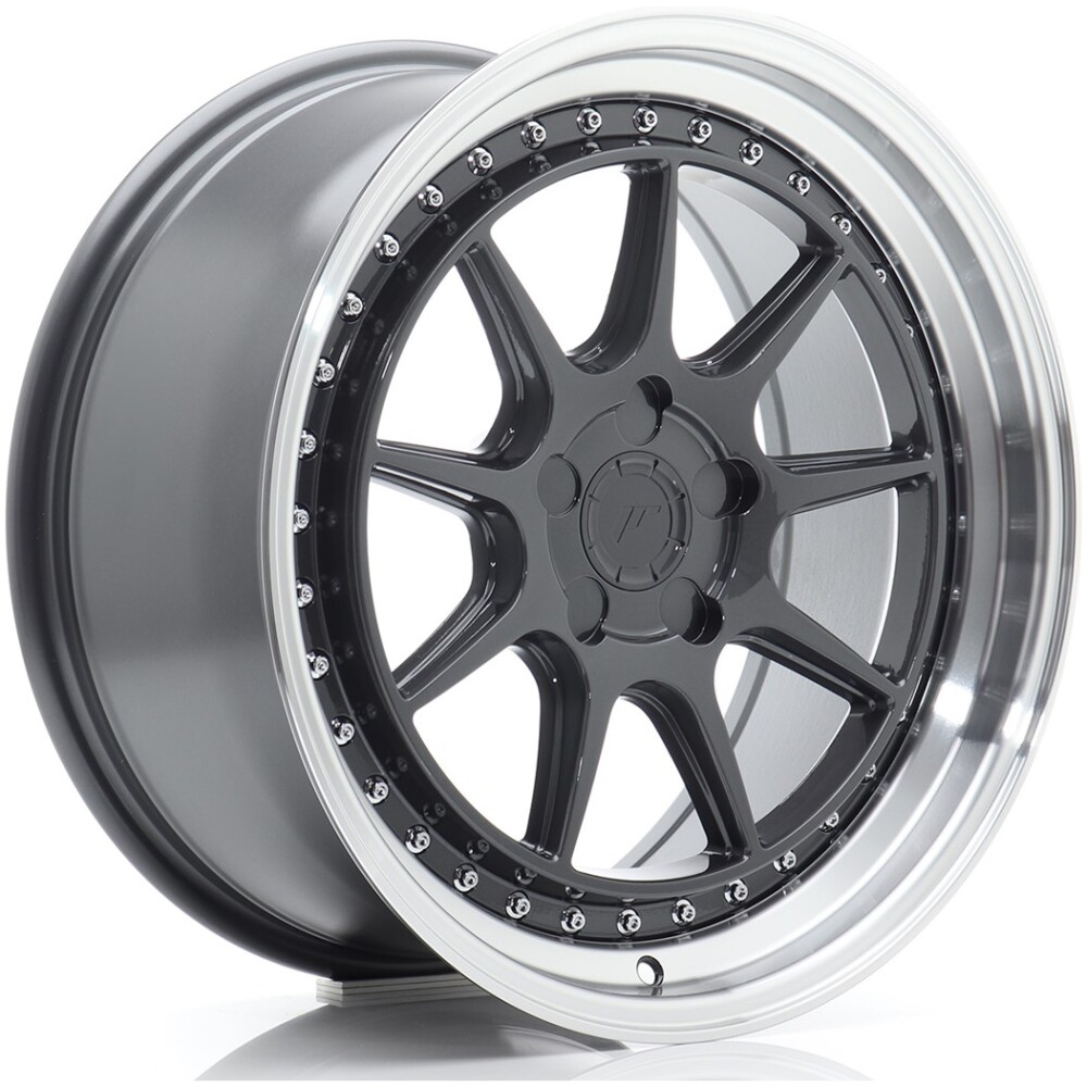 JR Wheels JR47 18x8,5 ET15-35 5H BLANK Hyper Gray w/ Machined Lip