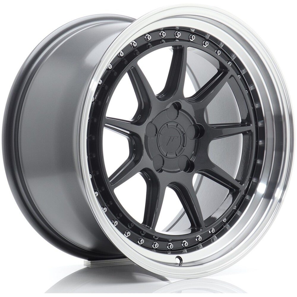 JR Wheels JR47 18x9,5 ET15-35 5H BLANK Hyper Gray w/ Machined Lip