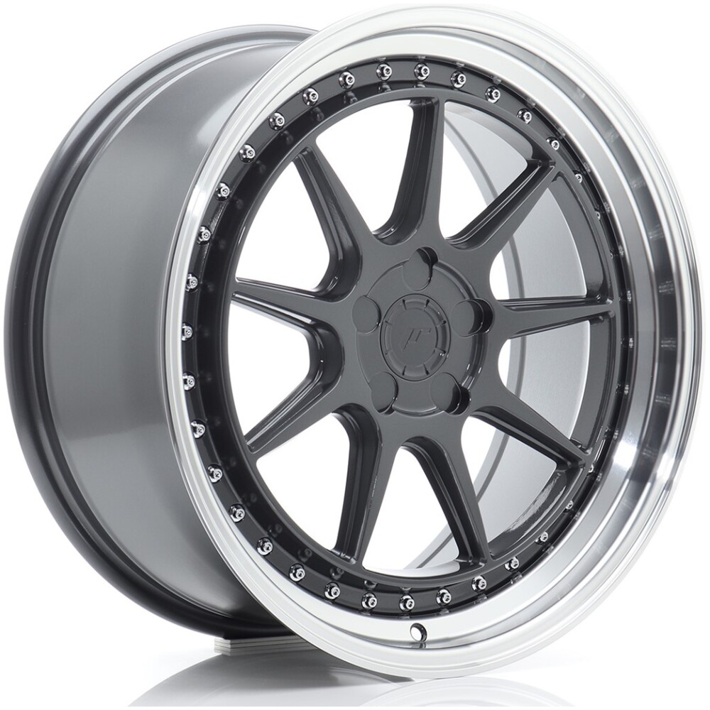 JR Wheels JR47 19x8,5 ET15-35 5H BLANK Hyper Gray w/ Machined Lip