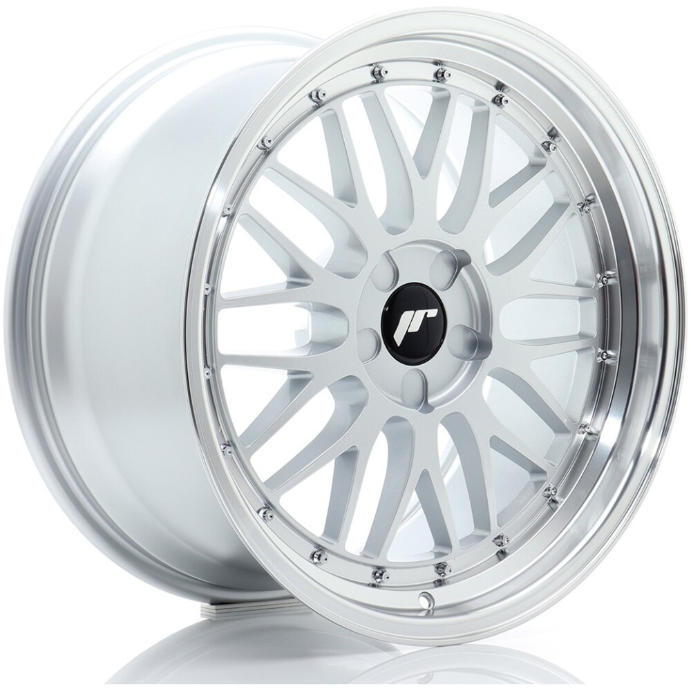 JR Wheels JR23 19x9 ET20-40 5H BLANK Hyper Silver w/ Machined Lip