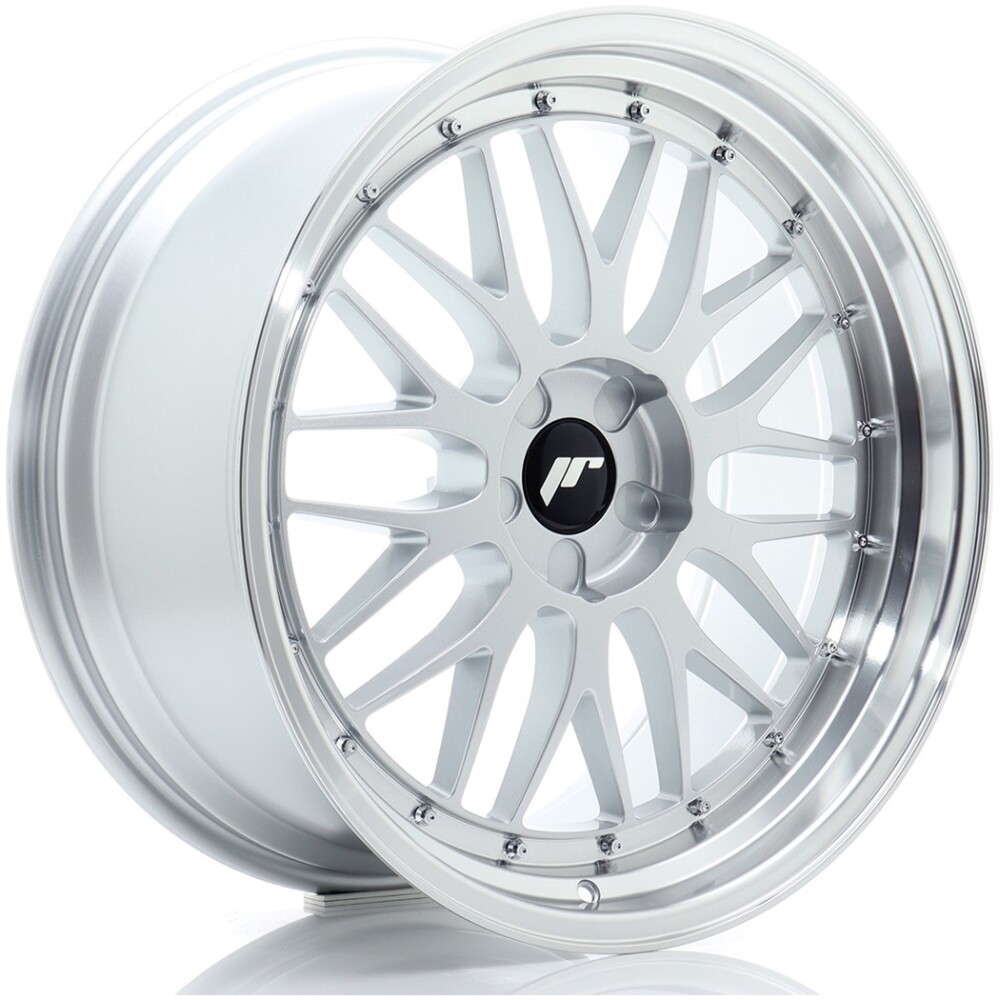 JR Wheels JR23 20x10 ET20-40 5H BLANK Hyper Silver w/ Machined Lip