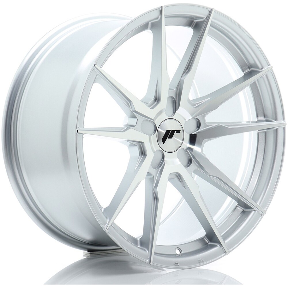 JR Wheels JR21 19x9 ET20-40 5H BLANK Silver Machined Face