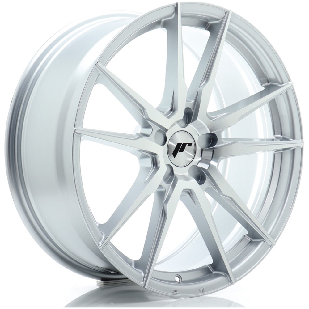 JR Wheels JR21 20x8 ET20-40 5H BLANK Silver Machined Face