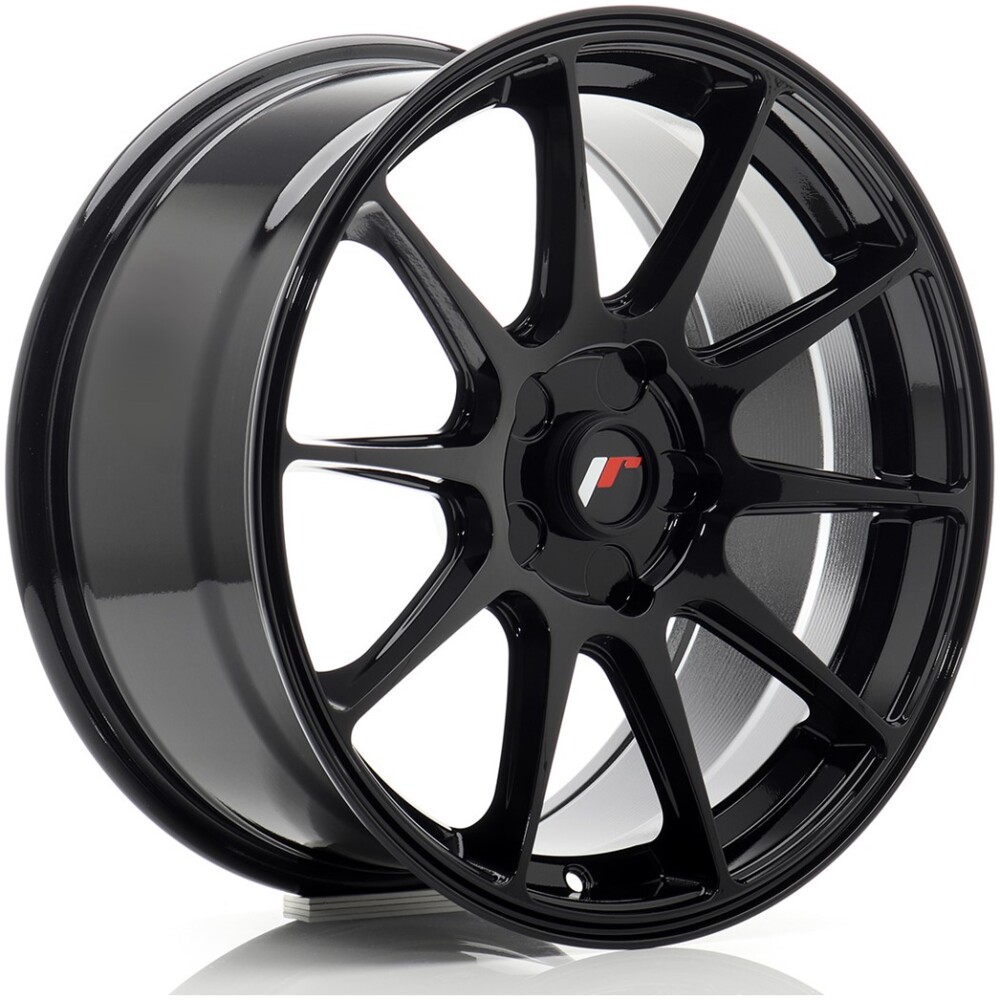 JR Wheels JR11 17x8 ET20-35 5H BLANK Gloss Black