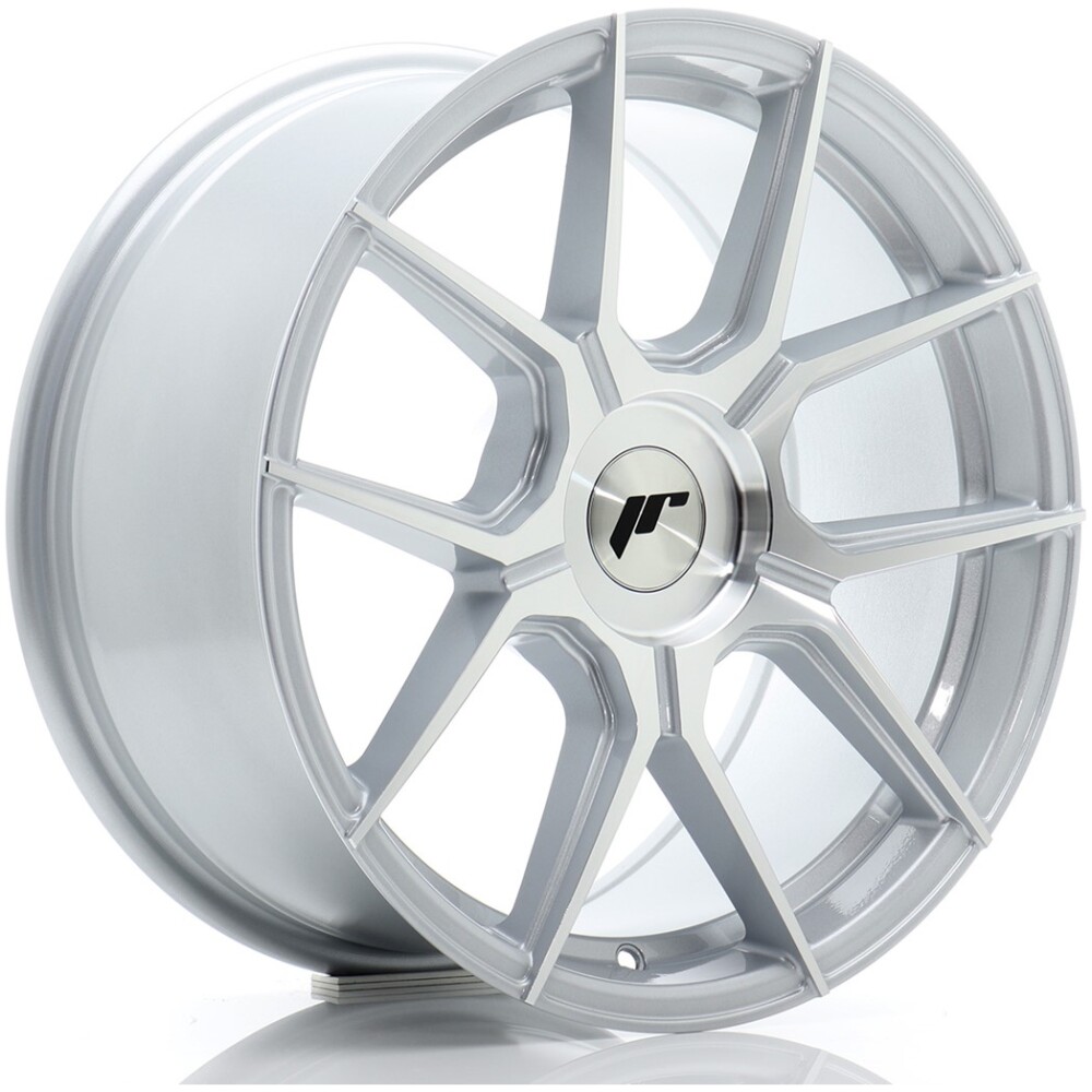 JR Wheels JR30 17x8 ET20-40 BLANK Silver Machined Face