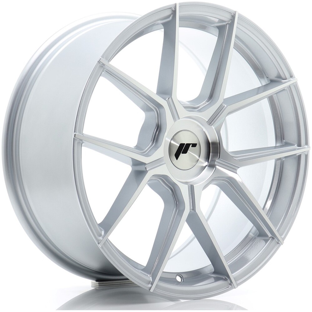 JR Wheels JR30 18x8 ET20-40 BLANK Silver Machined Face