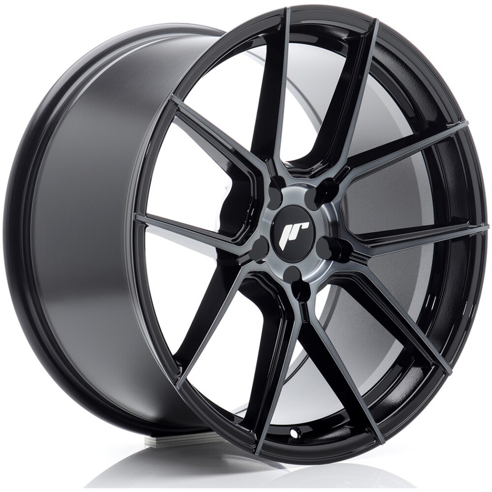 JR Wheels JR30 19x9 ET20-40 5H BLANK Black Machined w/ Tinted Face