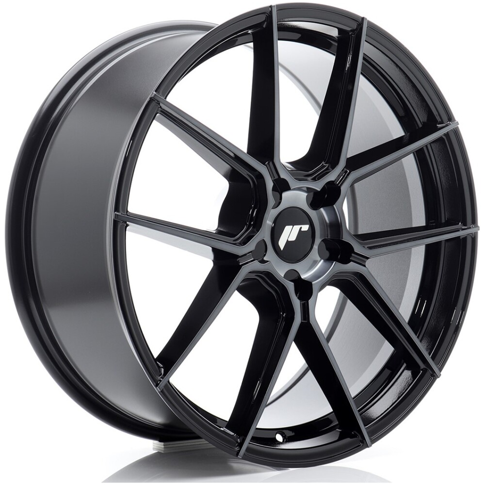 JR Wheels JR30 20x8 ET20-40 5H BLANK Black Machined w/ Tinted Face