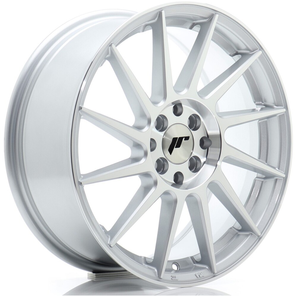 JR Wheels JR22 17x7 ET40 4x100/114 Silver Machined Face