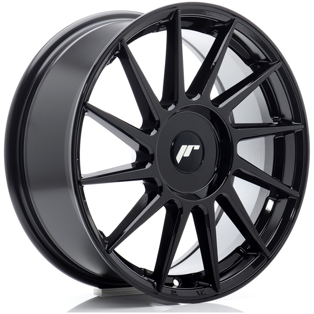 JR Wheels JR22 17x7 ET20-40 BLANK Gloss Black