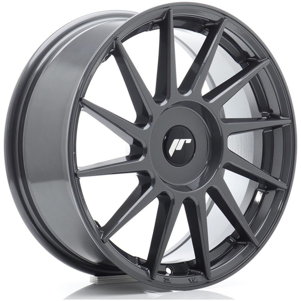 JR Wheels JR22 17x7 ET20-40 BLANK Hyper Gray