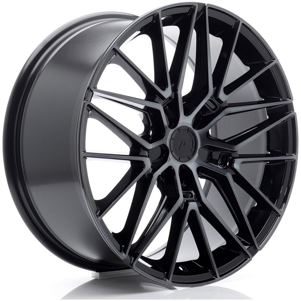 JR Wheels JR38 19x8 ET20-40 5H BLANK Black Machined w/ Tinted Face