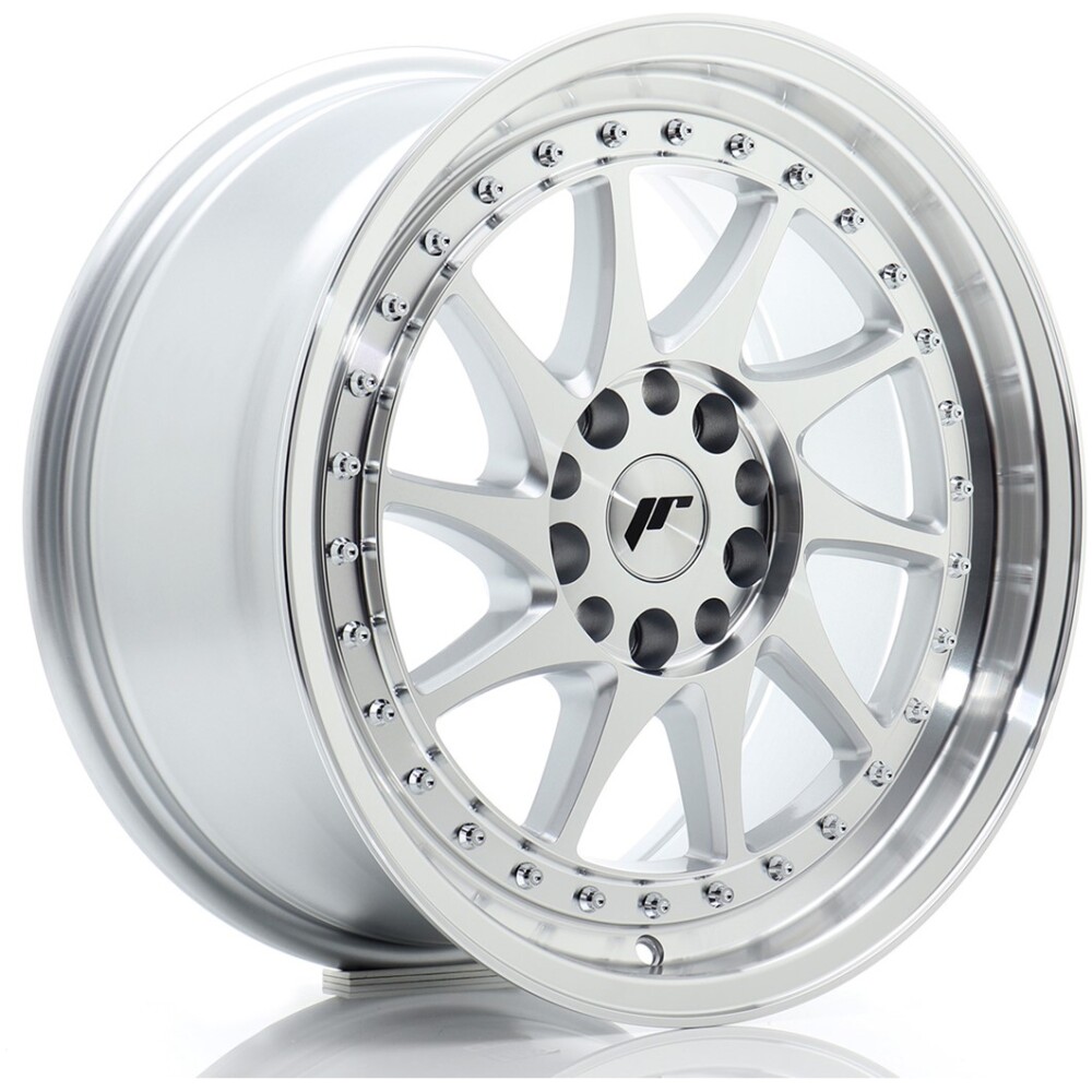 JR Wheels JR26 17x8 ET35 4x100/114 Silver Machined Face