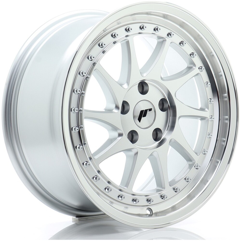 JR Wheels JR26 17x8 ET35 5x112 Silver Machined Face