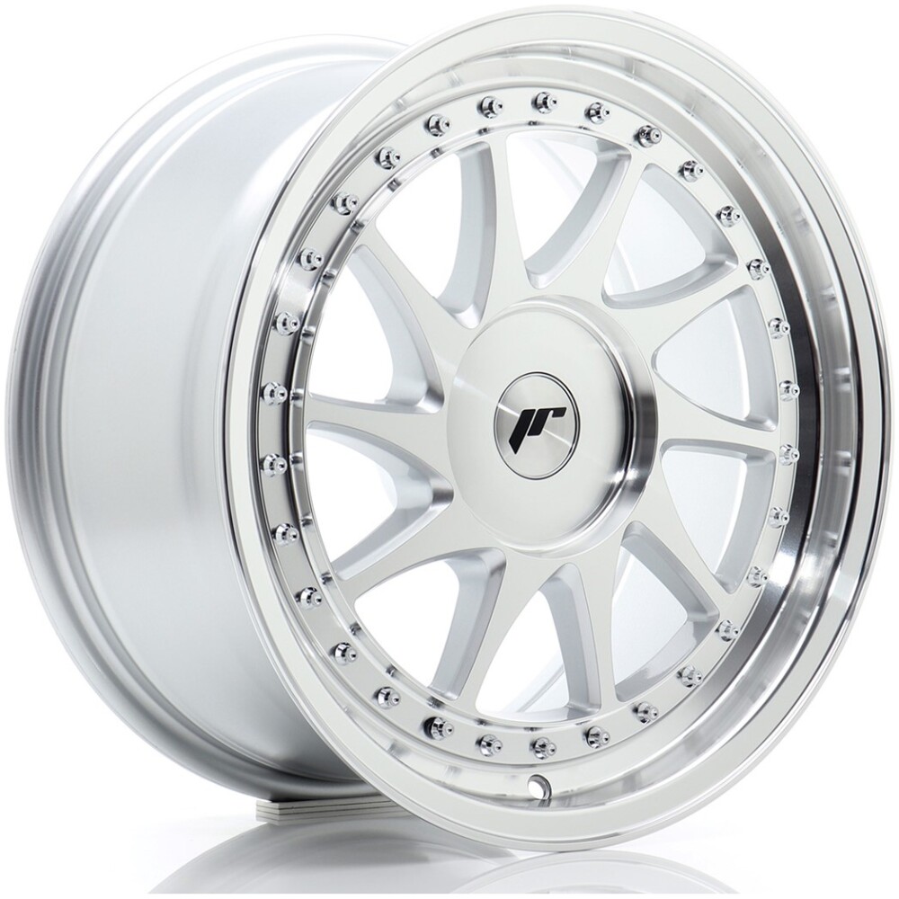 JR Wheels JR26 17x8 ET20-35 BLANK Silver Machined Face