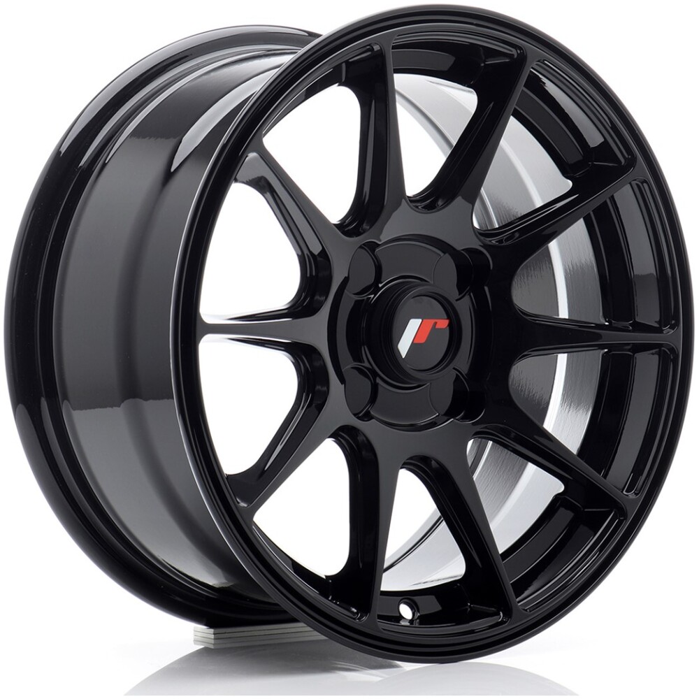 JR Wheels JR11 15x7 ET30 4H BLANK Gloss Black