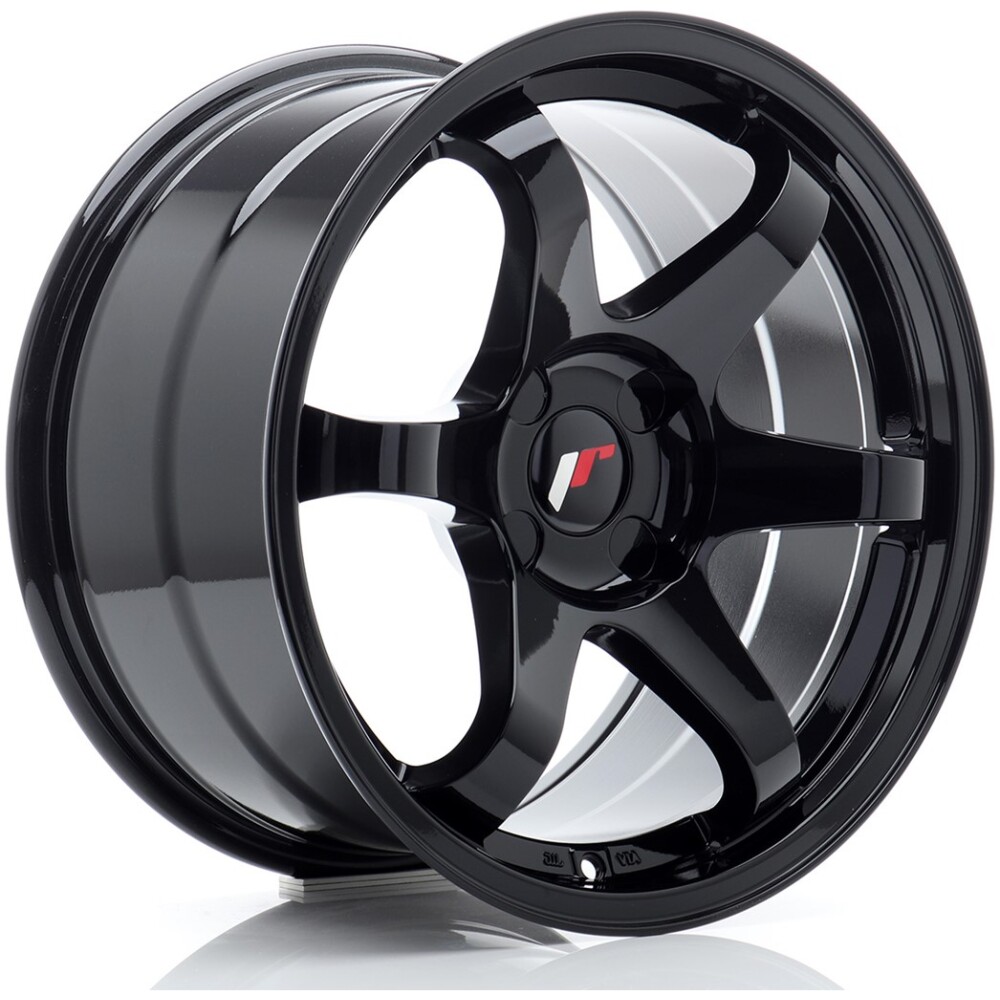 JR Wheels JR3 17x9 ET20-35 4H BLANK Gloss Black