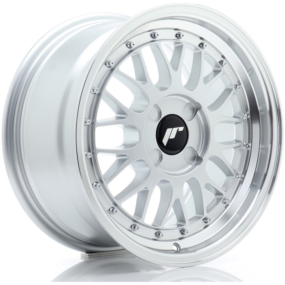 JR Wheels JR23 16x8 ET20-45 4H BLANK Hyper Silver w/ Machined Lip