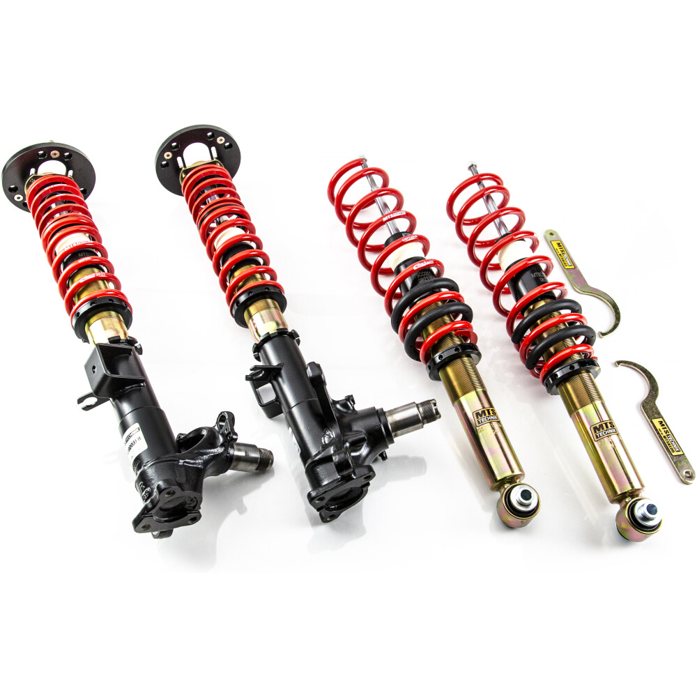 MTS coilover ghiera regolabile BMW 5 (E34) 01/88 - 12/95 518 i/520 i/524 td/525 i/525 tds/530 i/535 i/540 i V8/M5 serie Street con piastre camber MTSGWBM81