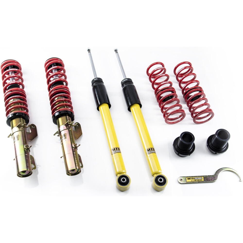 MTS coilover ghiera regolabile Volkswagen GOLF IV Variant (1J5) 05/99 - 06/06 1.4 16V/1.6/1.6 16V/1.6 FSI/1.8 T/1.9 SDI/1.9 TDI/2.0/2.3 V5 serie Stance  MTSGWVW10-S