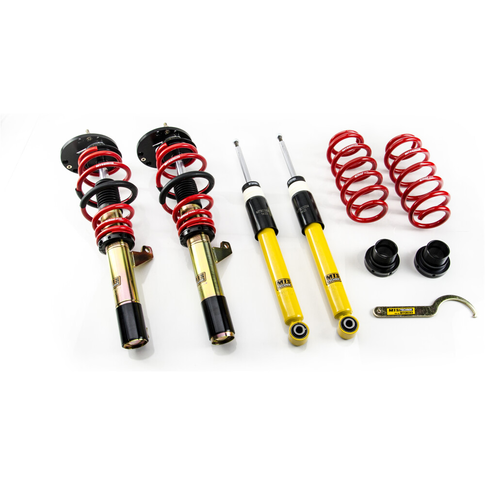 MTS coilover ghiera regolabile Volkswagen BEETLE Convertible (5C7/5C8) 12/11 - 07/19 1.2 TSI/1.2 TSI 16V/1.4 TSI/1.6 TDI/2.0 TDI/2.0 TFSI/2.0 TSI/2.5 serie Street con piastre camber MTSGWVW106