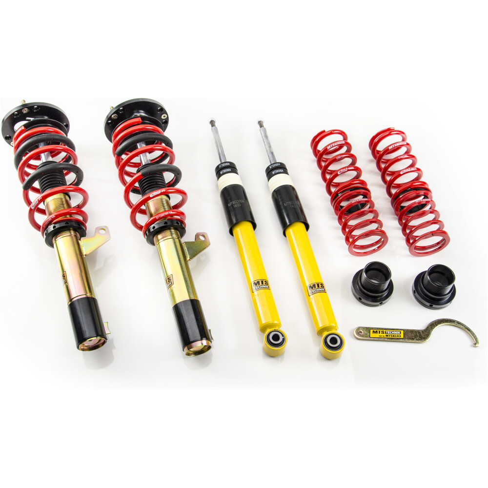 MTS coilover ghiera regolabile Volkswagen T-ROC Convertible (AC7/AC8) 12/19 - 1.0 TSI/1.5 TSI serie Street con piastre camber MTSGWVW111